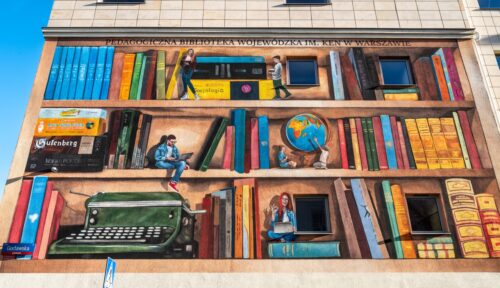 MURAL 3D BIBLIOTEKA